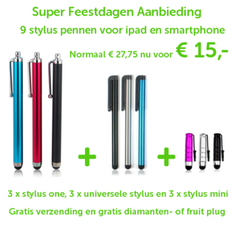 Ipad pennen combi aanbieding