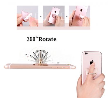 Smartphone Ring Houder/Stand zwart