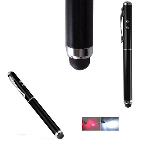 Stylus pen 3 in 1 zwart