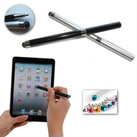 Balpen Stylus touchscreen zwart en zilver